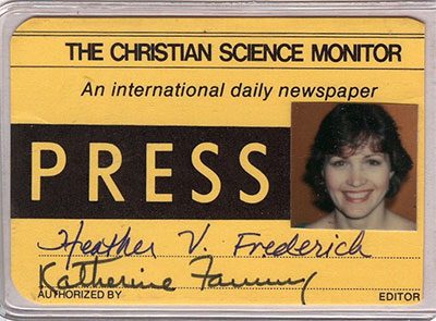 Heather Vogel Frederick Press Pass